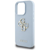 Guess Grained Big 4G Logo Small Classic Logo - Case for iPhone 16 Pro (blue)