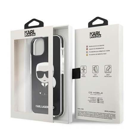 Karl Lagerfeld Fullbody Ikonik - Etui iPhone 13 (Black)