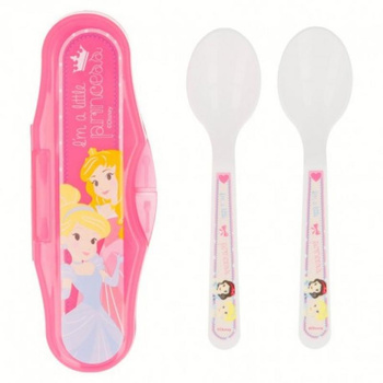Princess - Children's cutlery set in travel case (2x spoon)