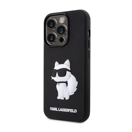 Karl Lagerfeld 3D Rubber NFT Choupette - pouzdro pro iPhone 14 Pro Max (černé)