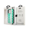Karl Lagerfeld Monogram Stripe - Etui iPhone 14 Pro (zielony)