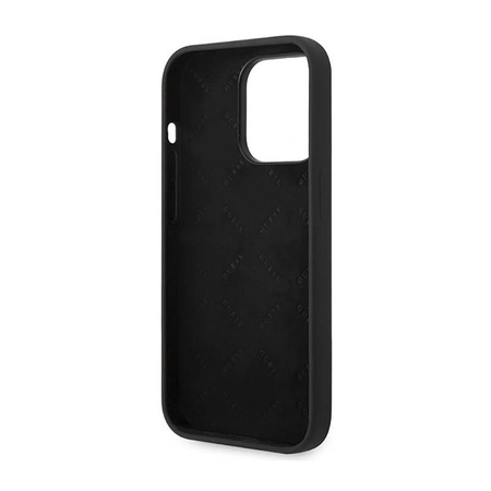 Guess Silicone Vintage - Coque iPhone 14 Pro Max (noir)