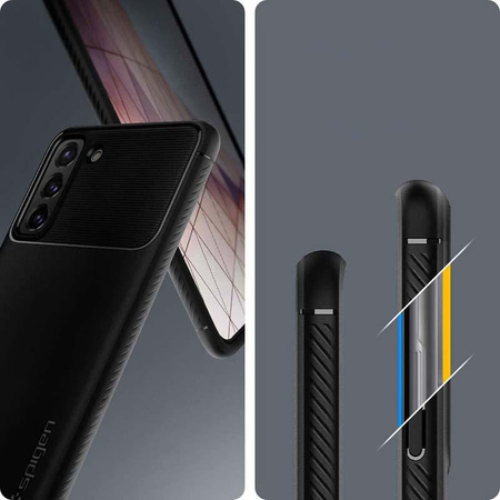 Spigen Rugged Armor - pouzdro pro Samsung Galaxy S21 5G (černé)