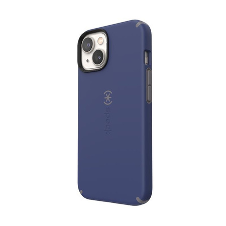 Speck CandyShell Pro + MagSafe - iPhone 14 / iPhone 13 Case with MICROBAN Coating (Prussian Blue / Cloudy Grey)