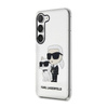Karl Lagerfeld IML Glitter NFT Karl & Choupette - Samsung Galaxy S23+ Tasche (Transparent)