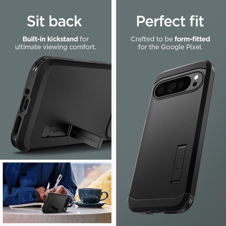 Spigen Tough Armor - pouzdro pro Google Pixel 9 Pro XL (černé)