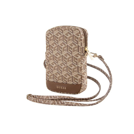 Guess Zip GCube Bottom Stripe - Phone Bag (brun)