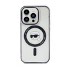 Karl Lagerfeld IML Karl Head MagSafe - Étui pour iPhone 15 Pro Max (Transparent)