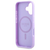 Guess Saffiano Peony Classic Logo MagSafe - étui pour iPhone 16 (violet)
