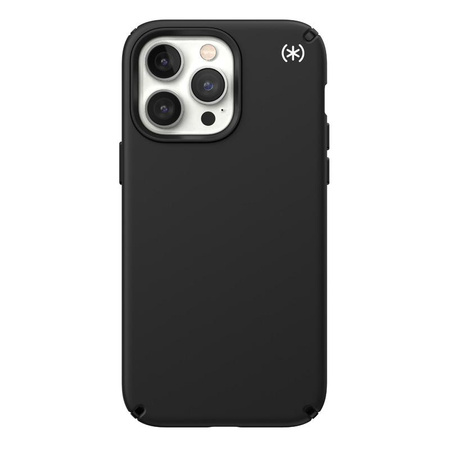 Speck Presidio2 Pro - Antibakterielles Gehäuse für iPhone 14 Pro Max (Schwarz / Schwarz / Weiß)