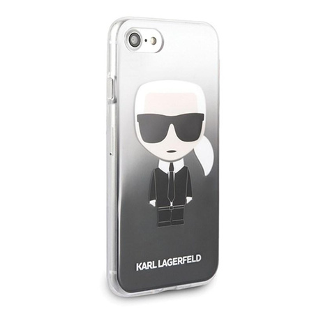 Karl Lagerfeld Iconic Karl Gradient - pouzdro pro iPhone SE 2020 / 8 / 7 (černé)