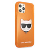 Karl Lagerfeld Choupette Head - pouzdro pro iPhone 12 Pro Max (fluo oranžová)