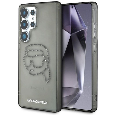 Karl Lagerfeld Rhinestones Karl Head Logo - Samsung Galaxy S25 Ultra Case (black)