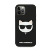 Karl Lagerfeld Choupette Head Silikon - iPhone 12 Pro Max Hülle (schwarz)