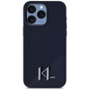 Karl Lagerfeld Silicone Shadow Metal Initial MagSafe - Etui do iPhone 15 Pro (czarny)