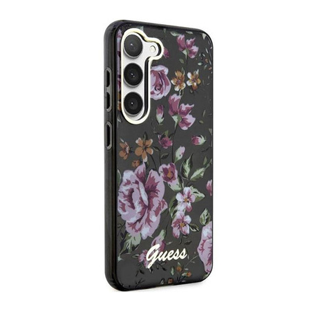 Guess Flower Collection - Samsung Galaxy S23 Tasche (schwarz)