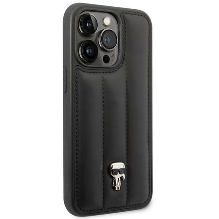 Karl Lagerfeld steppelt puffos Ikonik Pin - tok iPhone 14 Pro (fekete)
