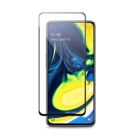 Crong 7D Nano Flexible Glass - Verre hybride 9H pour l'ensemble de l'écran du Samsung Galaxy A80 / A90