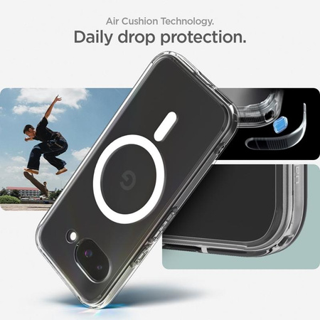 Spigen Ultra Hybrid MagSafe - tok a Google Pixel 9a készülékhez (fehér)