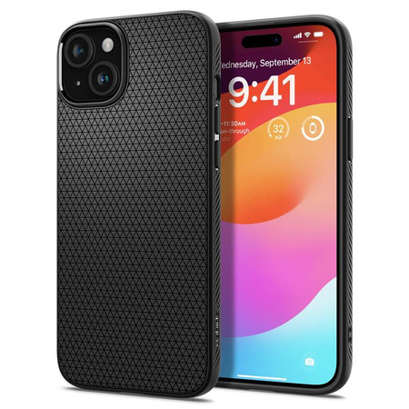 Spigen Liquid Air - pouzdro pro iPhone 15 (matně černé)