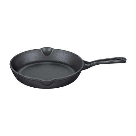 Küchenprofi Provence - Cast iron frying pan with spout, diameter 20 cm (black)