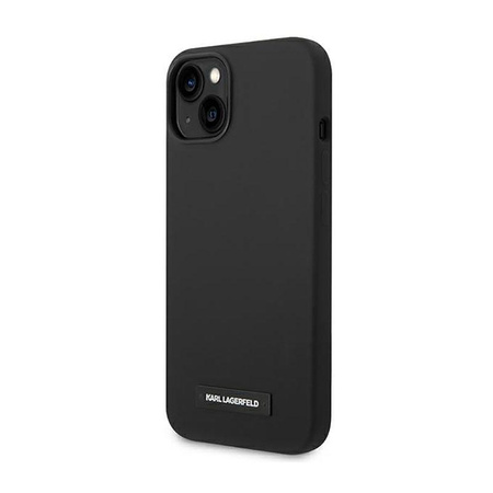 Karl Lagerfeld Silicone Plaque Magsafe - iPhone 14 Case (black)