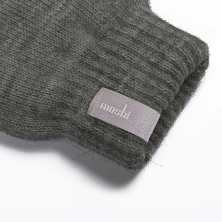 Gants pour écran tactile Moshi Digits - Gants pour écran tactile de smartphone (L) (gris foncé)
