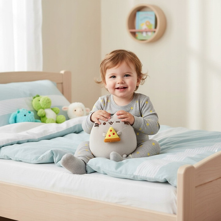 Pusheen - Mascotte en peluche avec pizza 24 cm