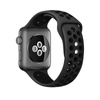 Crong Duo Sport - Bracelet pour Apple Watch 44/45/46/49 mm (gris/noir)