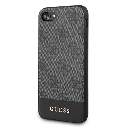 Guess 4G Bottom Stripe Kollektion - iPhone SE 2020 / 8 / 7 Tasche (grau)
