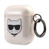 Karl Lagerfeld Choupette Head Glitter - Case for Airpods (gold)