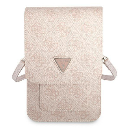 Peněženka Guess 4G Triangle Logo Phone Bag - taška na chytrý telefon a příslušenství (růžová)