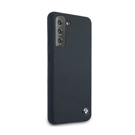 BMW Silicone Signature Logo - Hülle für Samsung Galaxy S21+ (Marineblau)