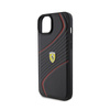 Ferrari Twist Metal Logo - iPhone 15 Plus Case (black)