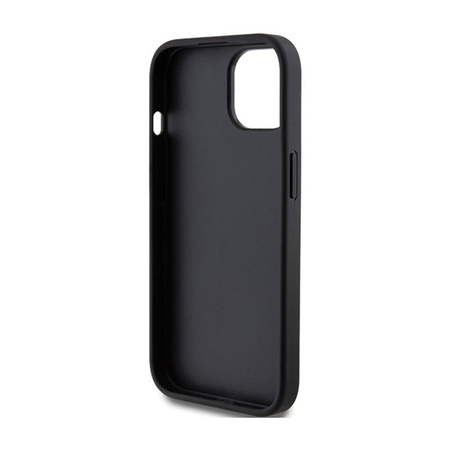 Coque Guess Glitter Script Big 4G - iPhone 15 Plus Case (noir)