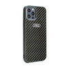 Audi Carbon Fiber - tok iPhone 12 / iPhone 12 Pro készülékhez (fekete)