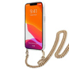 Guess Leopard Gold Stripe Crossbody - iPhone 13 Tasche