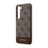Guess 4G Bottom Stripe Metall Logo Kollektion - Samsung Galaxy S23 Gehäuse (braun)