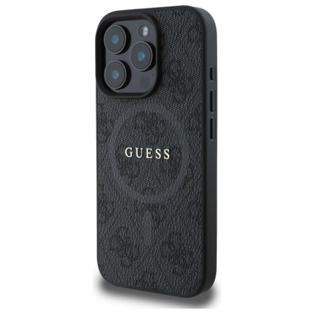 Guess 4G Ring Classic Logo MagSafe - iPhone 16 Pro Max Tasche (schwarz)