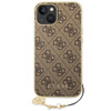 Guess 4G Charms Collection - Coque pour iPhone 14 (marron)