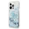 Pouzdro Guess Liquid Glitter 4G Big Logo - iPhone 13 Pro Max (modré)