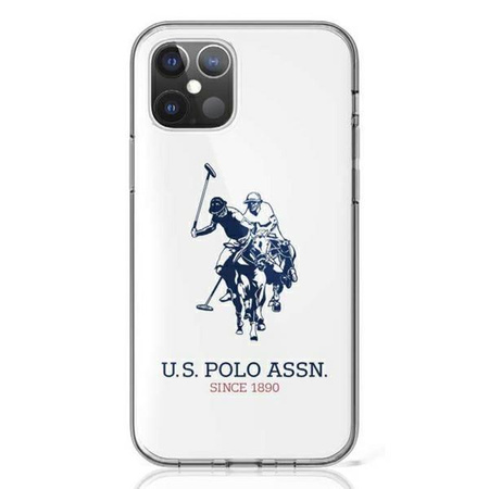 US Polo Assn Big Double Horse Logo - Coque pour iPhone 12 Pro Max (blanc)