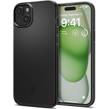 Spigen Thin Fit - Coque pour iPhone 15 Plus (Noir)