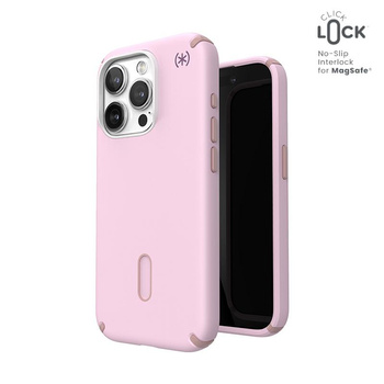 Speck Presidio2 Pro ClickLock & MagSafe - pouzdro pro iPhone 15 Pro (Soft Lilac/Carnation Petal)