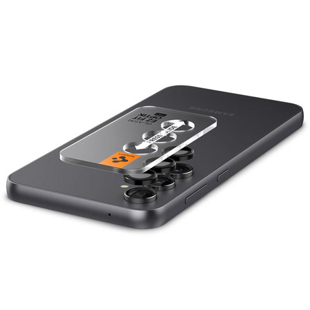 Spigen Optik Pro GLAS.TR EZ Fit kameravédő 2-Pack - Lencsevédő üveg Samsung Galaxy S23 FE készülékhez (2 db) (Fekete)