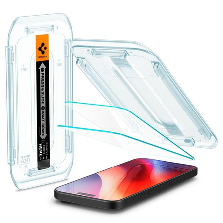 Spigen GLAS.TR EZ FIT 2-Pack - Edzett üveg iPhone 16 Pro Max készülékhez 2 db