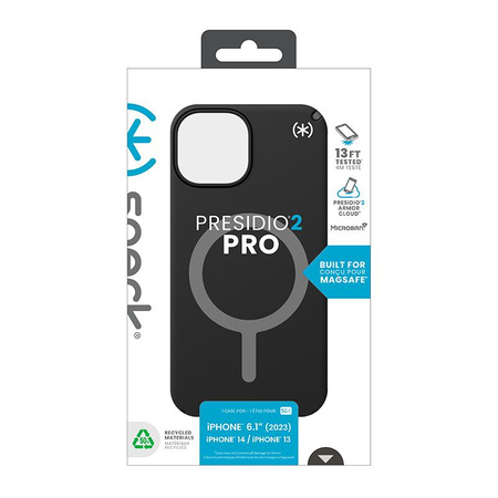 Speck Presidio2 Pro Magsafe - Case iPhone 16e / iPhone 15 / iPhone 14 / iPhone 13 (Black / Slate Gray / White)