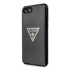 Guess Solid Glitter Triangle - iPhone 8 / 7 Tasche (Schwarz)