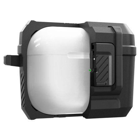 Spigen Lock Fit - Gepanzerte Hülle für Apple Airpods Pro 1 / 2 (Schwarz)