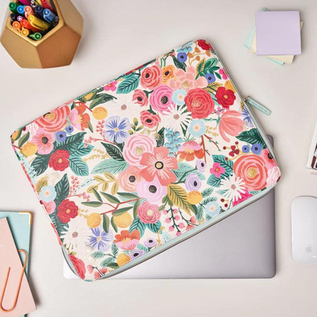 Rifle Paper laptophüvely - MacBook Pro 15" / Laptop 15,6" borító (Garden Party Blush)